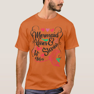 A Perfect woman giftMermaid Kisses amp Starfish Wi T-Shirt