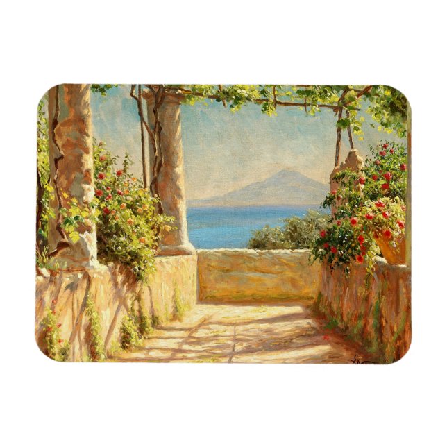 A pergola on Capri, Emil Wennerwald  Magnet (Horizontal)