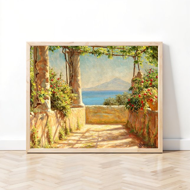 A pergola on Capri, Emil Wennerwald Poster (Creator Uploaded)