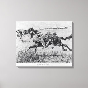 A Peril of the Plains Canvas Print