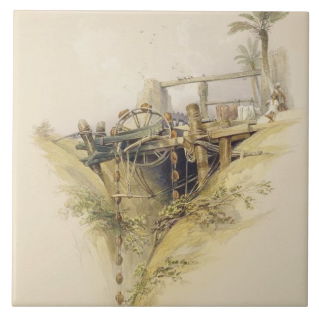 A Persian Water Wheel, used in raising water from Tile (Front)