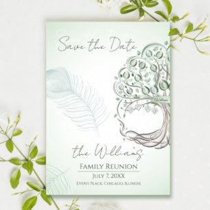 A personalised Family Tree Reunion Invitation