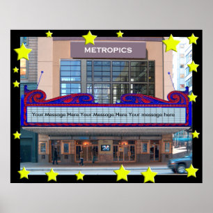 A Personalised  Movie Marquee Poster(45 character Poster