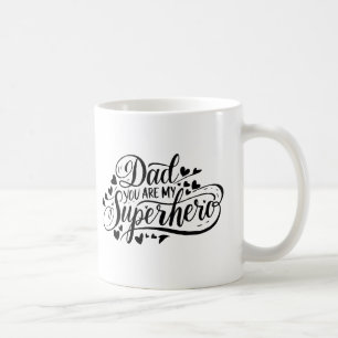 A personalised You're My Hero Dad Mug
