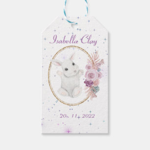 A PERSONALIZED BIRTH ANNOUNCEMENT GIFT TAG