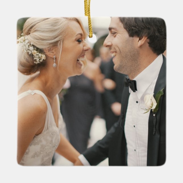 A Personalized Ornament for Newlyweds (Front)