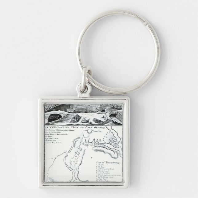 A Perspective View of Lake George Key Ring (Front)