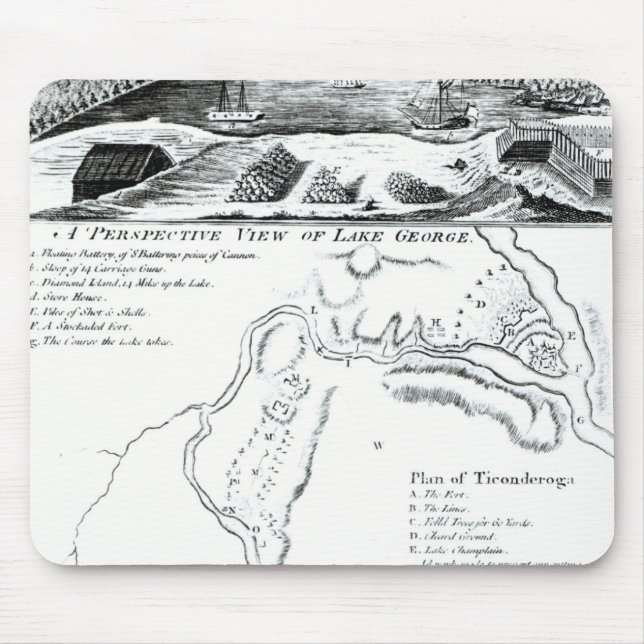 A Perspective View of Lake George Mouse Mat (Front)