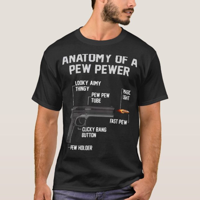 A Pew Pewer Ammo Gun Amendment T-Shirt (Front)