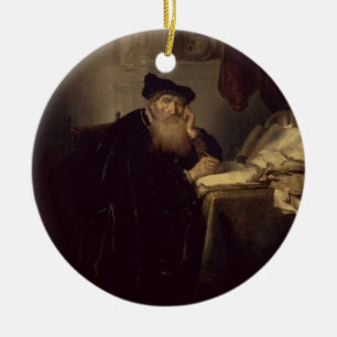 A Philosopher, 1635 (oil on panel) Ceramic Tree Decoration