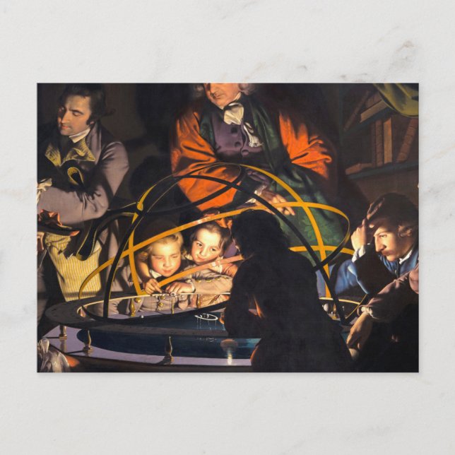 A Philosopher Lecturing On The Orrery Postcard (Front)
