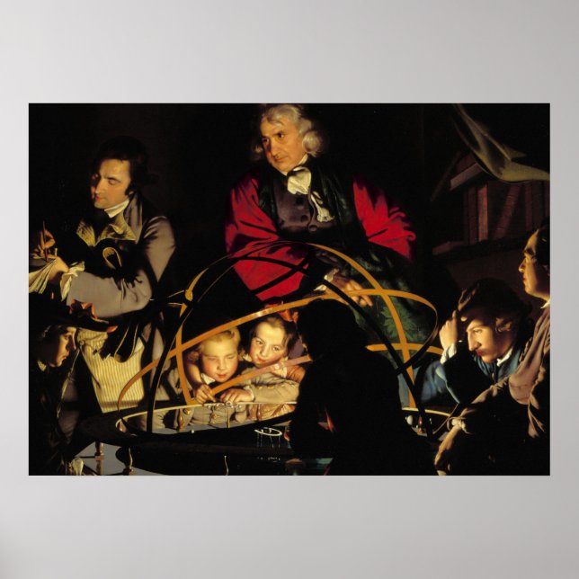 A Philosopher Lecturing on the Orrery Poster (Front)