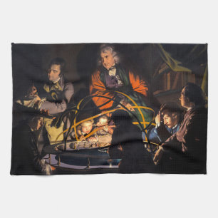 A Philosopher Lecturing on the Orrery Solar System Tea Towel