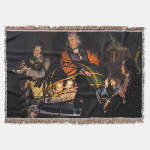 A Philosopher Lecturing on the Orrery Solar System Throw Blanket
