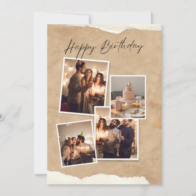 A Photo Collage of Timeless Memories"? Invitation (Front)