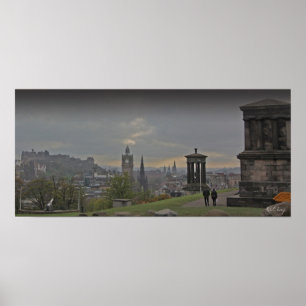 A photo poster print of Edinburgh from Calton Hill