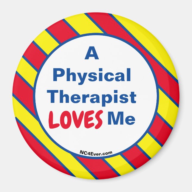 A Physical Therapist LOVES Me magnet (Front)