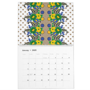 a picture of a pattern that looks like a peacock calendar