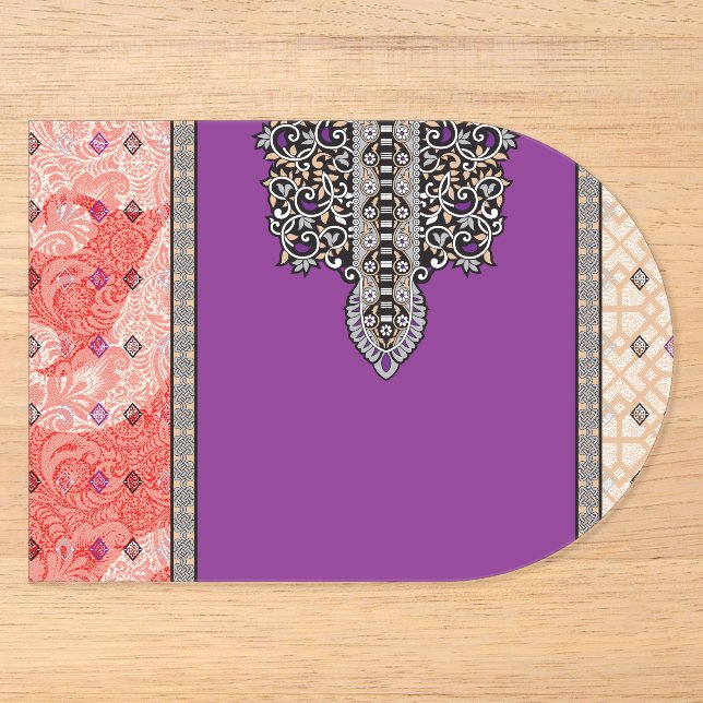 a picture of a scarf with a design on it acrylic invitations (Front)