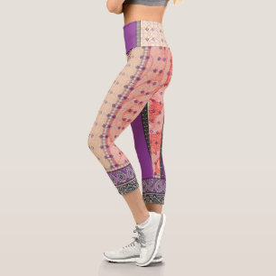 a picture of a scarf with a design on it capri leggings