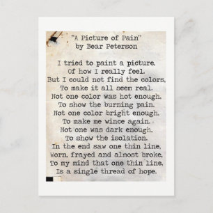 A Picture of Pain Postcard