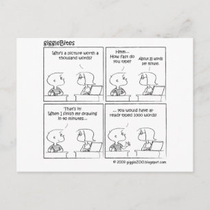 A Picture Worth Thousand Words Postcard