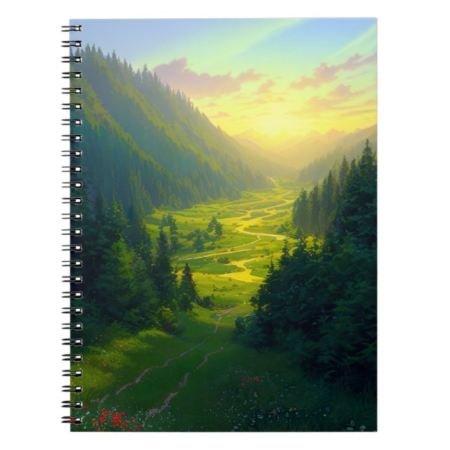 A Picturesque Haven of Green Notebook (Front)