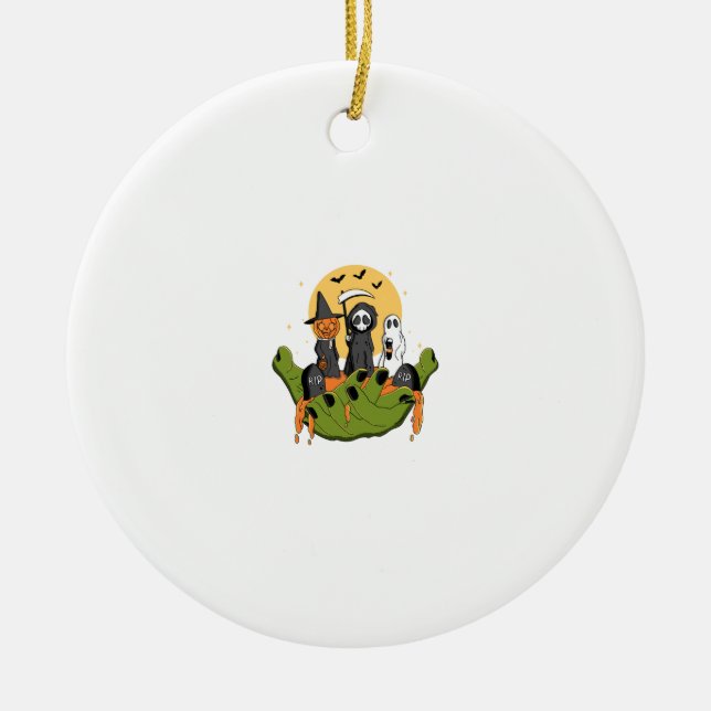 A Piece of Halloween Ceramic Tree Decoration (Front)