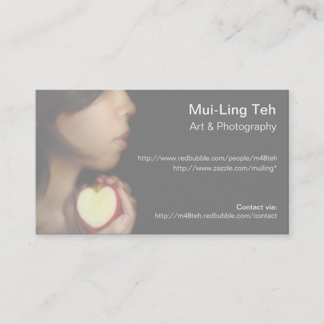 A Piece of Me Trading Card (Front)