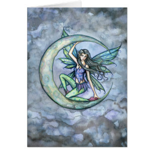 A Piece of Moon Fairy Fantasy Art Card