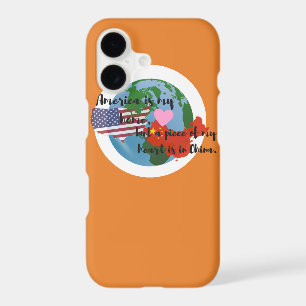 A Piece of My Heart is in China Phone Case Orange