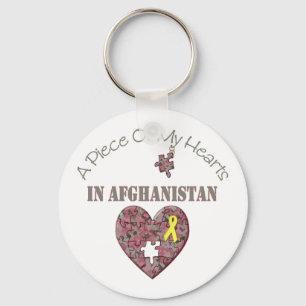 A Piece of My Hearts In Afghanistan Key Ring