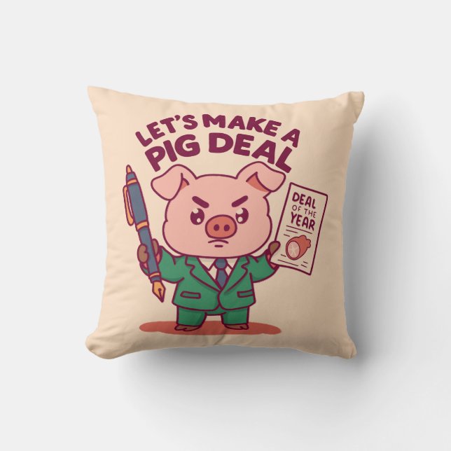 A Pig Deal Cushion (Front)