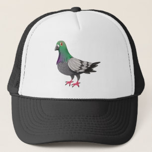 A pigeon trucker hat