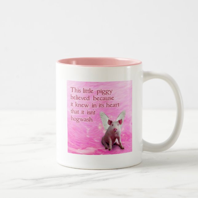 A Piggy Believed Two-Tone Coffee Mug (Right)