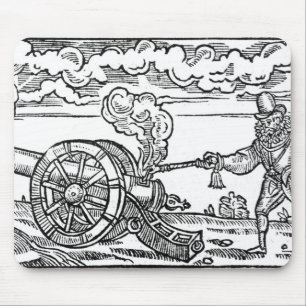A Pikeman Lighting a Cannon Mouse Mat