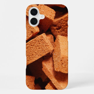A pile of bricks construction iPhone 16 plus case