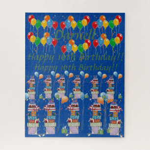 A Pile of Presents and Many Colourful Balloons Jigsaw Puzzle