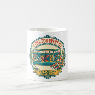 A Pill For Every Ill Funny Pill Organiser Mug – Ov