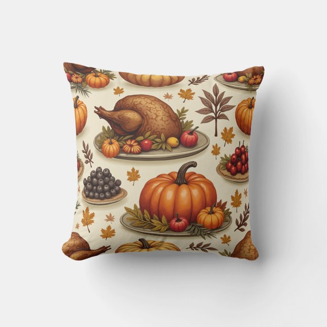 a pillow cushion for Thanksgiving (Front)