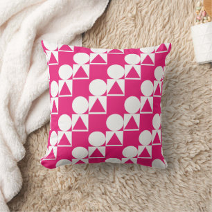 A Pillow With Circle, Triangle & Square Pattern