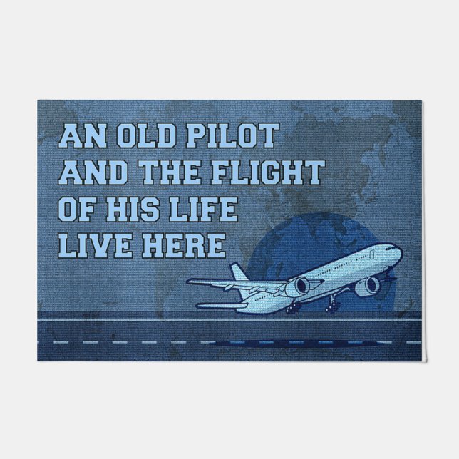 A Pilot And The Fight Of His Life Funny Doormat (Front)