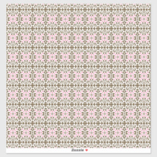 a pink and brown pattern on a white background