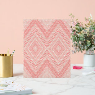 a pink and white background with a diamond pattern acrylic sign