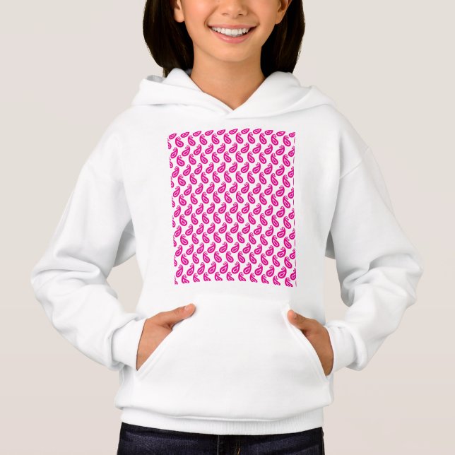 a pink and white background with a pattern (Front)
