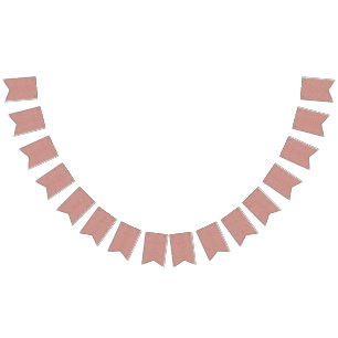 a pink and white background with a pattern bunting 