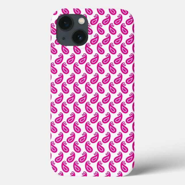 a pink and white background with a pattern Case-Mate iPhone case (Back)