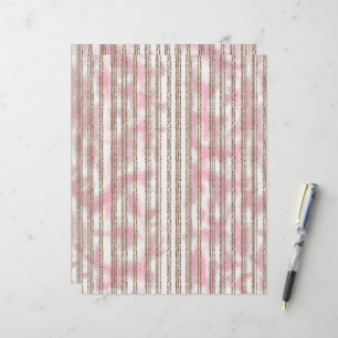 a pink and white striped background