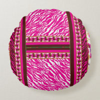 a pink and white wallpaper with a cross on it