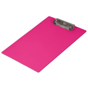 a pink background with a black border clipboard